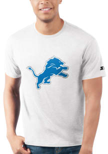 Starter Detroit Lions White PRIMARY LOGO Short Sleeve T Shirt