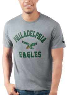 Starter Philadelphia Eagles Grey HEART AND SOUL Short Sleeve T Shirt