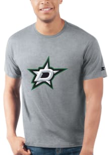Starter Dallas Stars Grey PRIMARY LOGO Short Sleeve T Shirt