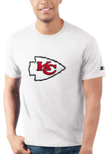 Starter Kansas City Chiefs White PRIMARY LOGO Short Sleeve T Shirt