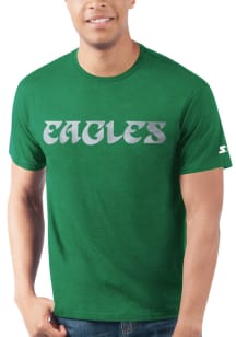 Starter Philadelphia Eagles Kelly Green WORDMARK Short Sleeve T Shirt