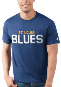 Starter St Louis Blues Blue WORDMARK Short Sleeve T Shirt