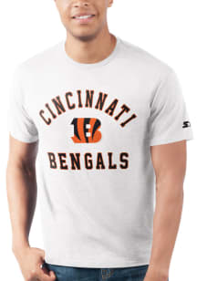 Starter Cincinnati Bengals White HEART AND SOUL Short Sleeve T Shirt