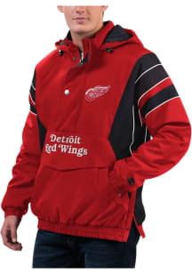 Starter Detroit Red Wings Mens Red Home Team Pullover Jackets