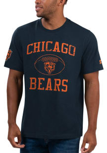 Starter Chicago Bears Navy Blue Touchdown II Short Sleeve Fashion T Shirt