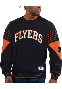 Starter Philadelphia Flyers Mens Black Face-Off Long Sleeve Fashion Sweatshirt