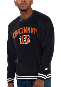 Starter Cincinnati Bengals Mens Black Intermission Long Sleeve Fashion Sweatshirt