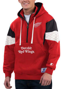 Starter Detroit Red Wings Mens Red Shot Gun Fashion Hood