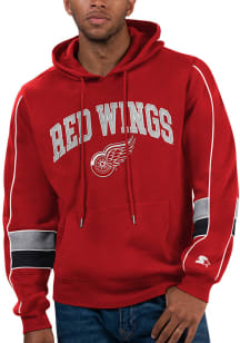 Starter Detroit Red Wings Mens Red Captain Fashion Hood