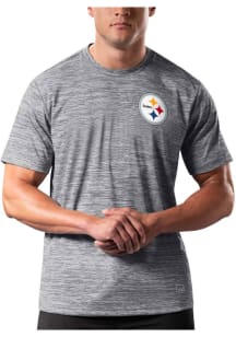 MSX Pittsburgh Steelers Black Advance Short Sleeve T Shirt