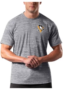 MSX Pittsburgh Penguins Black Advance Short Sleeve T Shirt