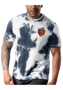 MSX Chicago Bears Navy Blue Freestyle Short Sleeve Fashion T Shirt
