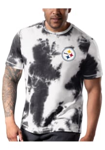 MSX Pittsburgh Steelers Black Freestyle Short Sleeve Fashion T Shirt