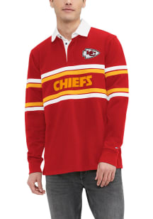 Tommy Hilfiger Kansas City Chiefs Mens Red Corey Long Sleeve Polo Shirt