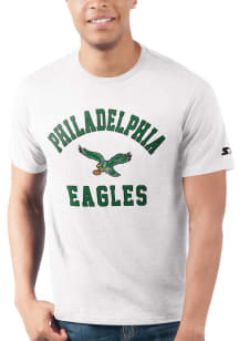 Starter Philadelphia Eagles White HEART AND SOUL Short Sleeve T Shirt