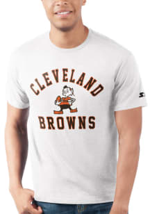 Starter Cleveland Browns White Retro Heart And Soul Short Sleeve T Shirt