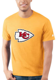 Starter Kansas City Chiefs Gold PRIMARY LOGO Short Sleeve T Shirt