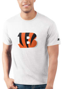 Starter Cincinnati Bengals White PRIMARY LOGO Short Sleeve T Shirt