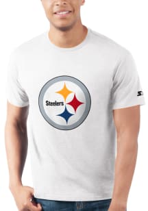 Starter Pittsburgh Steelers White PRIMARY LOGO Short Sleeve T Shirt