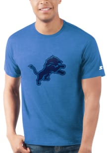 Starter Detroit Lions Blue TONAL LOGO Short Sleeve T Shirt