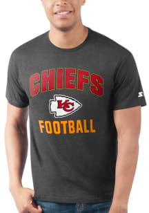 Starter Kansas City Chiefs Black SPORT DROP Short Sleeve T Shirt