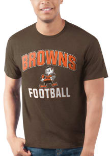 Starter Cleveland Browns Brown Retro Sport Drop Short Sleeve T Shirt
