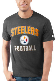 Starter Pittsburgh Steelers Black SPORT DROP Short Sleeve T Shirt