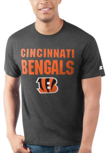Starter Cincinnati Bengals Black NAME MASCOT MASCOT Short Sleeve T Shirt