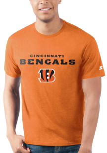 Starter Cincinnati Bengals Orange NAME MASCOT MASCOT Short Sleeve T Shirt