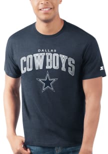 Dallas Cowboys Navy Blue ARCH MASCOT MASCOT Short Sleeve T Shirt