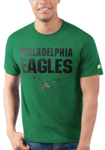 Starter Philadelphia Eagles Kelly Green FLAT NAME MASCOT Short Sleeve T Shirt