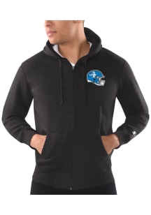Starter Detroit Lions Mens Black Retro Logo Long Sleeve Full Zip Jacket
