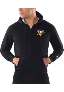Starter Pittsburgh Penguins Mens Black Primary Long Sleeve Full Zip Jacket
