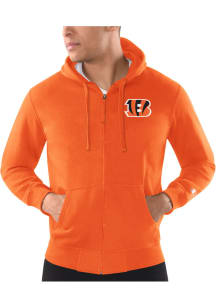 Starter Cincinnati Bengals Mens Orange Primary Long Sleeve Full Zip Jacket