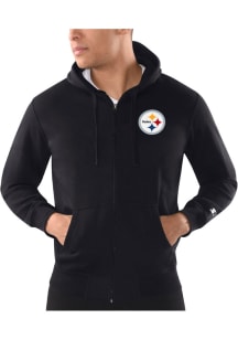 Starter Pittsburgh Steelers Mens Black Primary Long Sleeve Full Zip Jacket