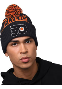 Starter Philadelphia Flyers Black 1997 Blizzard Pom Mens Knit Hat