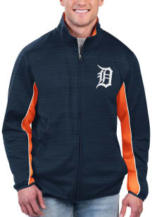 Detroit Tigers Mens Navy Blue Force Play Track Jacket