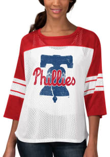Philadelphia Phillies Womens First Team Fashion Baseball Jersey - White