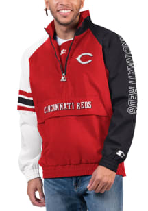 Starter Cincinnati Reds Mens Red Elite Pullover Jackets