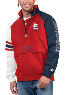 Starter St Louis Cardinals Mens Light Blue Elite Pullover Jackets