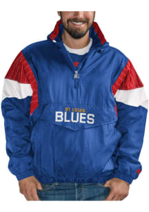 Starter St Louis Blues Mens Blue Thursday Night Pullover Jackets