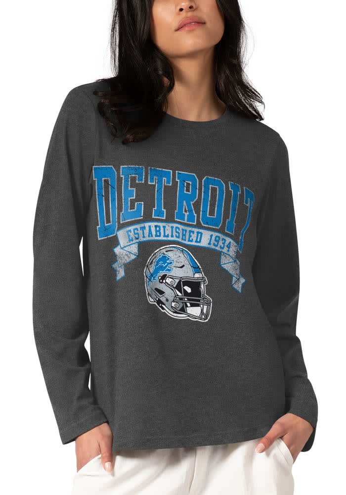 Mi Tees Detroit Rams T Shirt Black Heather / L