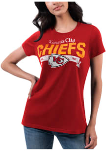Kansas City Chiefs Womens Red Team Short Sleeve T-Shirt