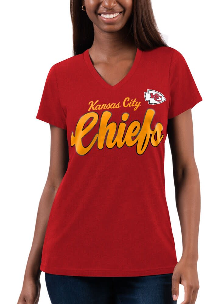 Kansas City Chiefs Womens Vintage T Shirt Red 