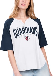 Cleveland Guardians Womens Fan Base II Fashion Baseball Jersey - White