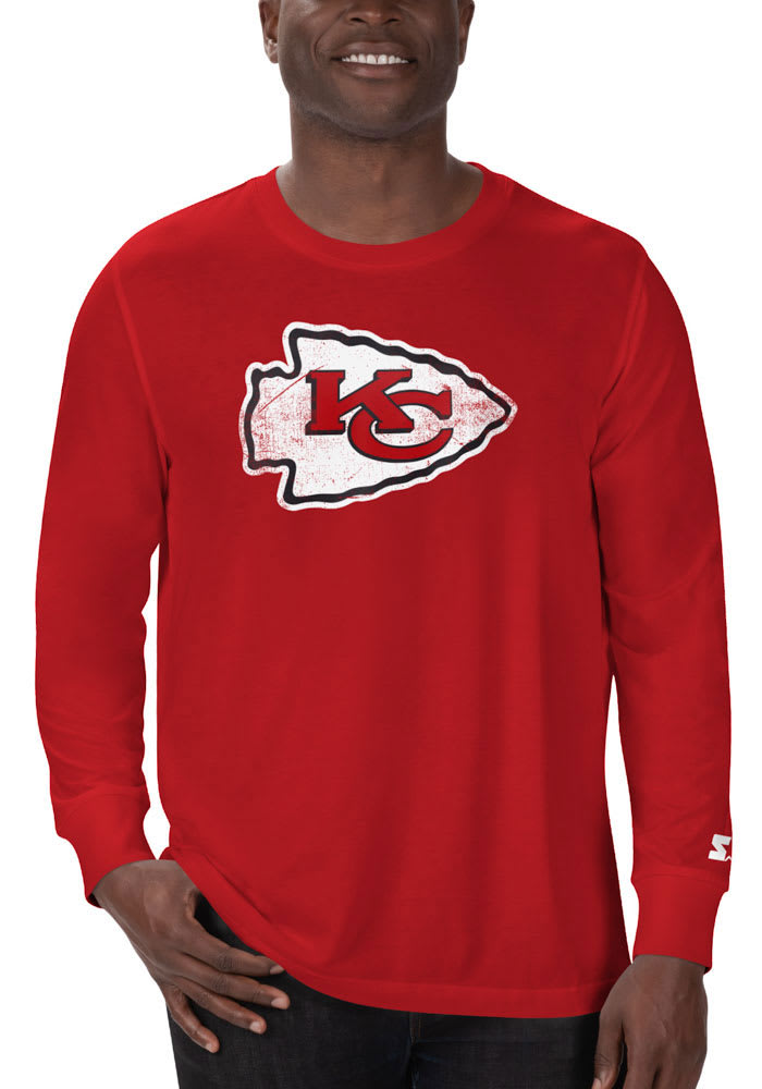 Starter Kansas City Chiefs Primary Long Sleeve T Shirt RED - 9435952