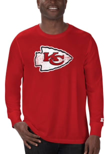 Starter Kansas City Chiefs Red Primary Long Sleeve T Shirt