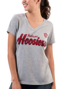 Indiana Hoosiers Womens Grey Team Short Sleeve T-Shirt