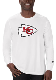 Starter Kansas City Chiefs White Primary Long Sleeve T Shirt