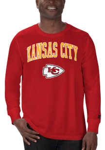 Starter Kansas City Chiefs Red Arch Name Long Sleeve T Shirt